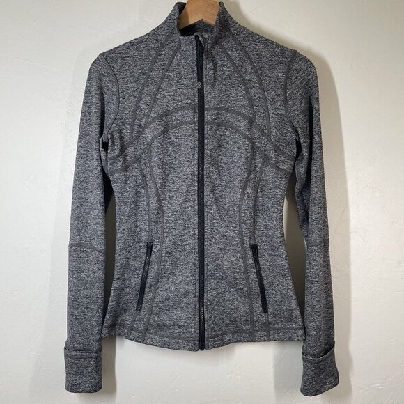 Lululemon Womens Define Jacket Size 6 Heather Gray Lightweight Full Zip Stretch - Picture 3 of 12